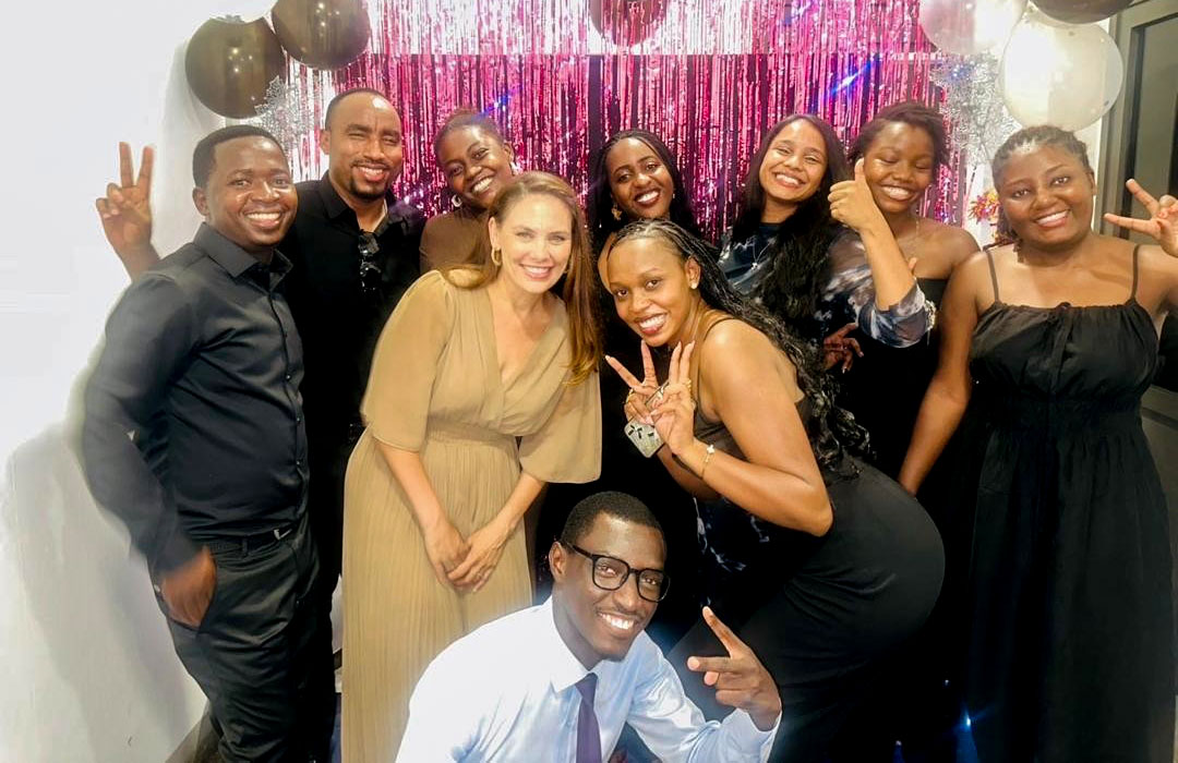 Solid Minds Counselling Clinic team ALCHE students and a staff at SRC homecoming gala dinner